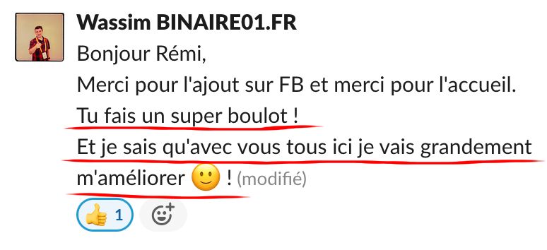 Échange dans la communauté Réussir Son SEO