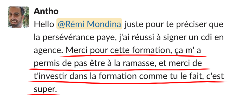 Échange dans la communauté Réussir Son SEO